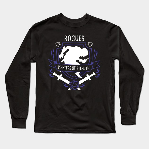 RPG Class Rogue Long Sleeve T-Shirt by Emily Collins